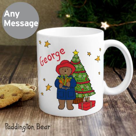 Personalised Paddington Bear Christmas Tree Mug Extra Image 1